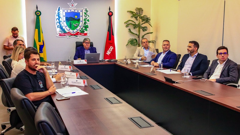 Equipe da Sudene esteve reunida com o governador da Paraíba, João Azevedo