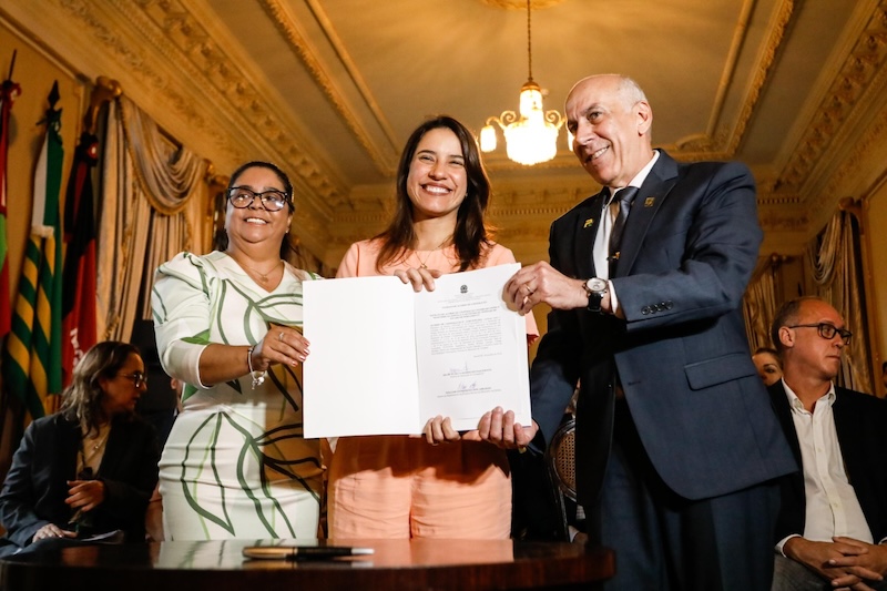 Raquel e o ministro José Múcio assinam acordo para o Projeto Rondon Hesíodo Góes/Secom