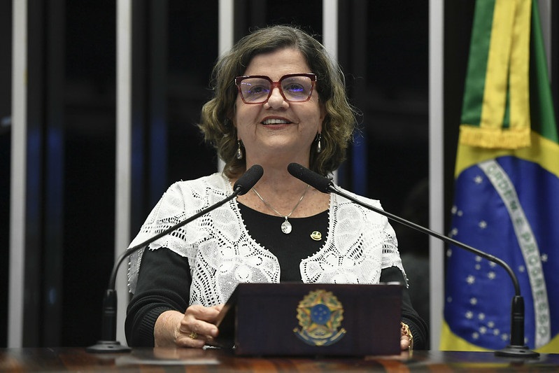 Senadora Teresa Leitão destaca a lei que pivilegia blocos e bandas Foto Jefferson Rudy Agência Senado