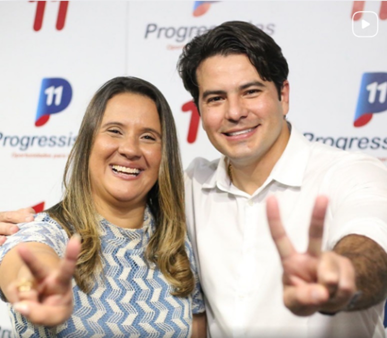 Pré-candidato a prefeito de Olinda, Márcio Botelho anunciou Priscila Agra como sua vice Foto Reprodução do Instagram