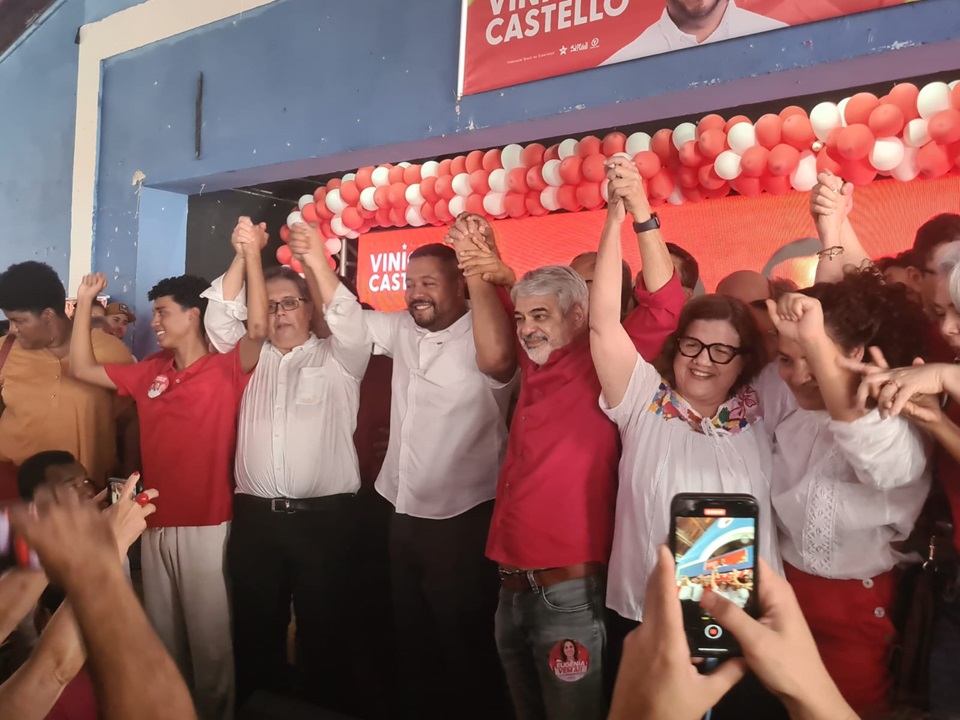 Vinicius Castello foi oficializado candidato a prefeito de Olinda, com o empresário Celso Muniz na vice Foto Márcio Didier