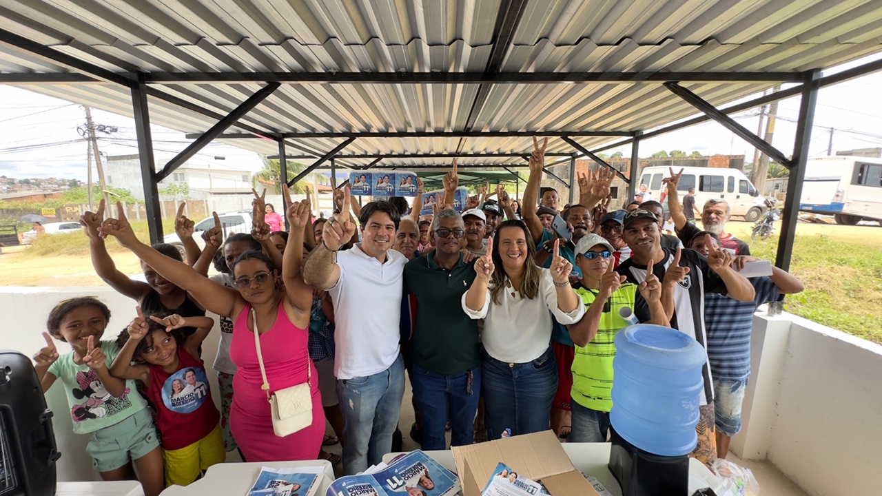 Márcio Boelho participou de reuniões e caminhadas no fim de semana