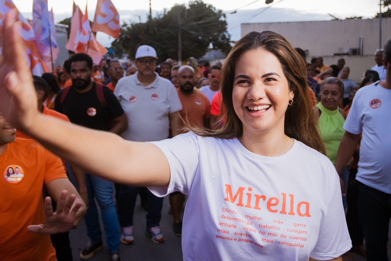 Na campanha, Mirella Almeida adotouo slogan Mais trabalho, mais conquistas