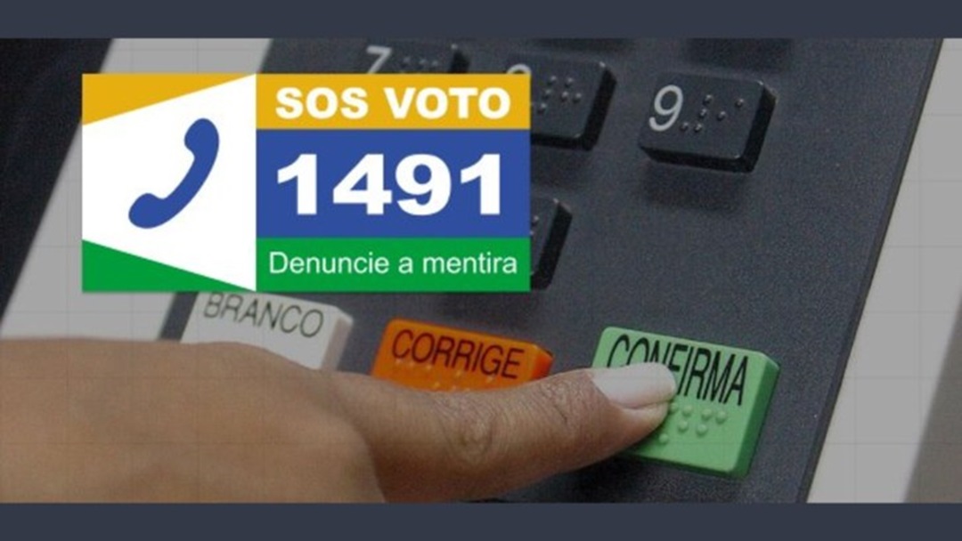 O TSE lançou um disque-denúncia chamado de SOS Voto, voltado para compater as fake news