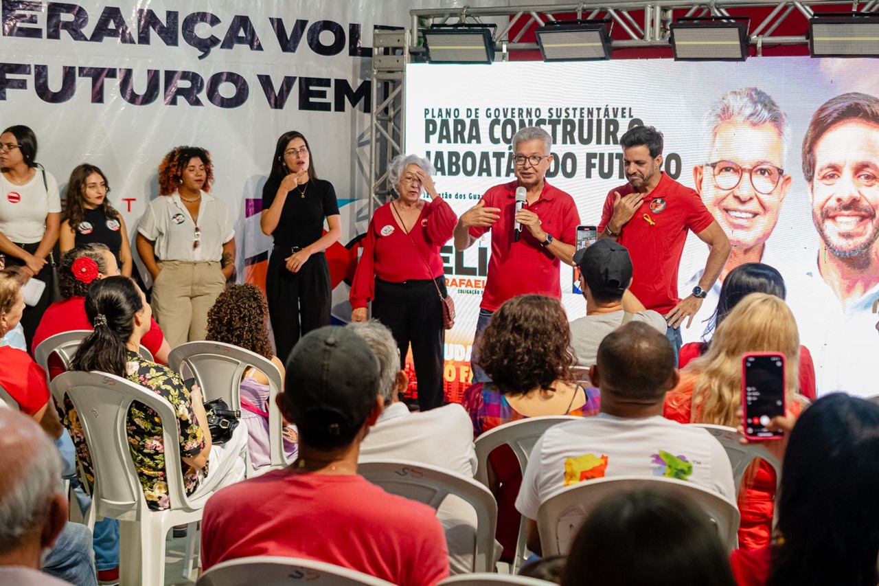 Candidato do PT, Elias Gomes apresentou as propostas para a sua gestão, caso seja eleito Foto Juan Rodrigues Divulgação