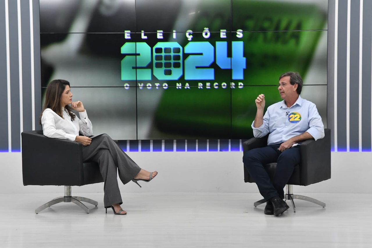 Em entrevista na Record, Gilson criticou a falta de debate entre os candidatos Foto Ademar Filho Divulgação