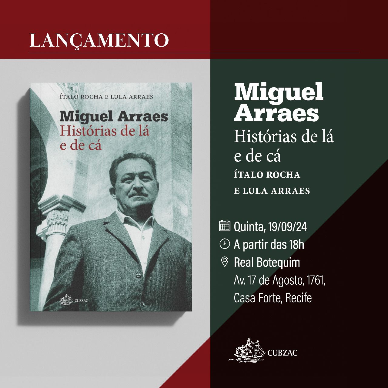 Livro sobre Miguel Arraes será lançado nesta quinta-feira (19)