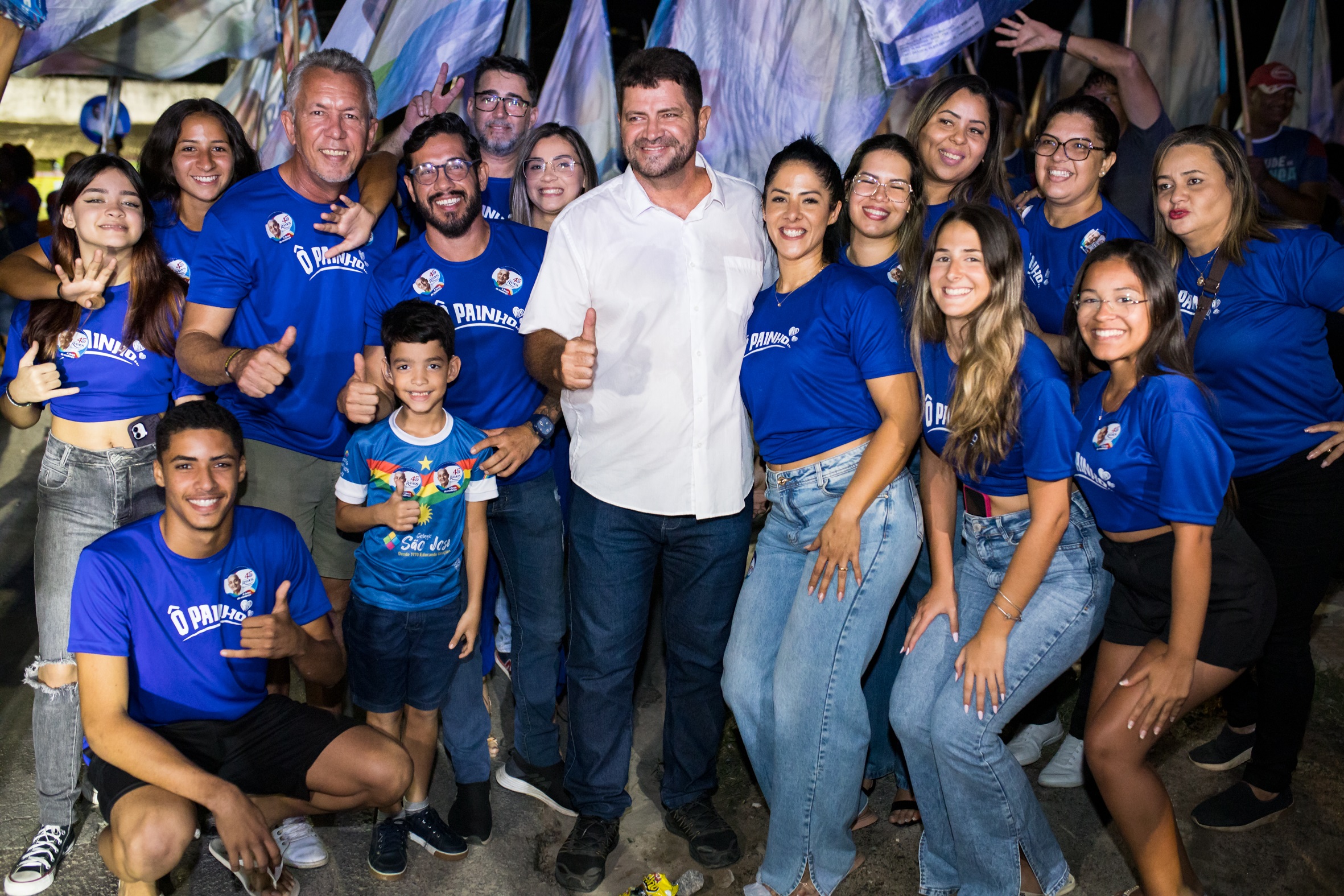 Vice Felipe comandou a caminhada com a militância de ramos em Pau Amarelo