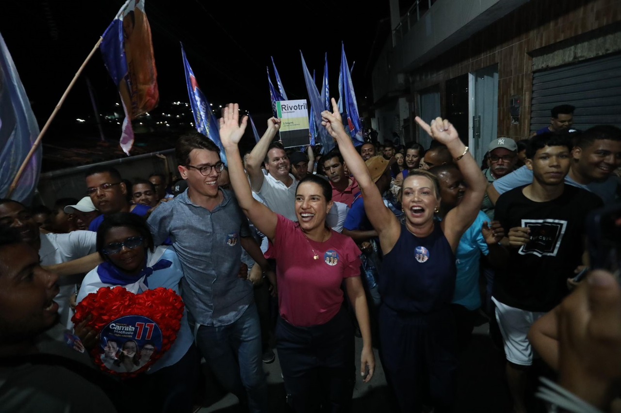 A governadora Raquel Lyra levou seu apoio à prefeita de Sirinhaém e candidata à reeleição, Camila Machado Foto Hesíodo Góes Divulgação