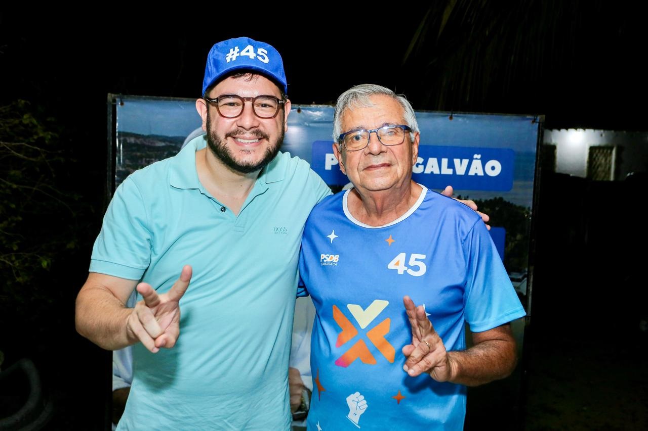 Gabriel Porto celebrou a vitória de Paulo Galvão para a Prefeitura de Itamaracá Foto Arueira Divulgação