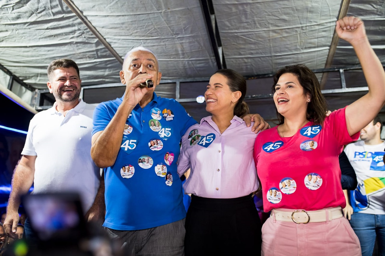 Raquel Lyra e Priscila Krause voltaram a Paulista para reforçar a candidatura de Ramos Foto Fabiano Alves Divulgação