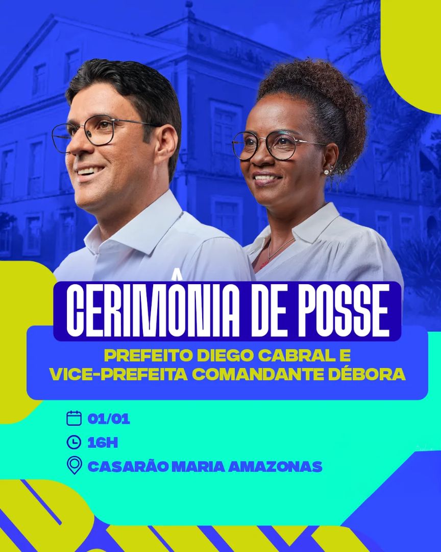 Diego Cabral e a Comandante Débora tomarão posse na tarde do dia 1º