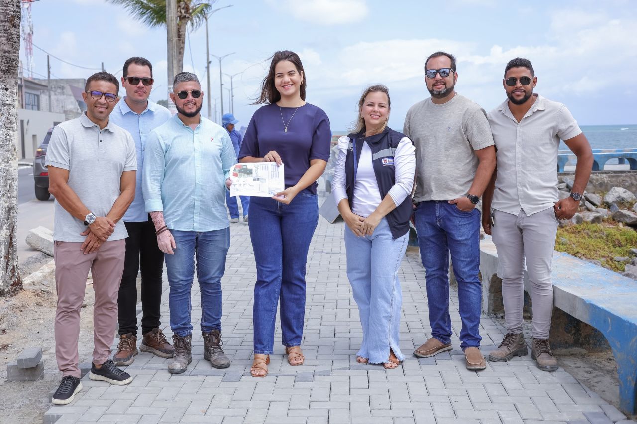 Mirella Almeida acompanhou as obras do primeiro trecho das obras na orla