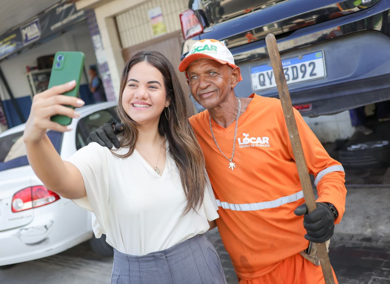 Mirella visitou os principais corredores do município