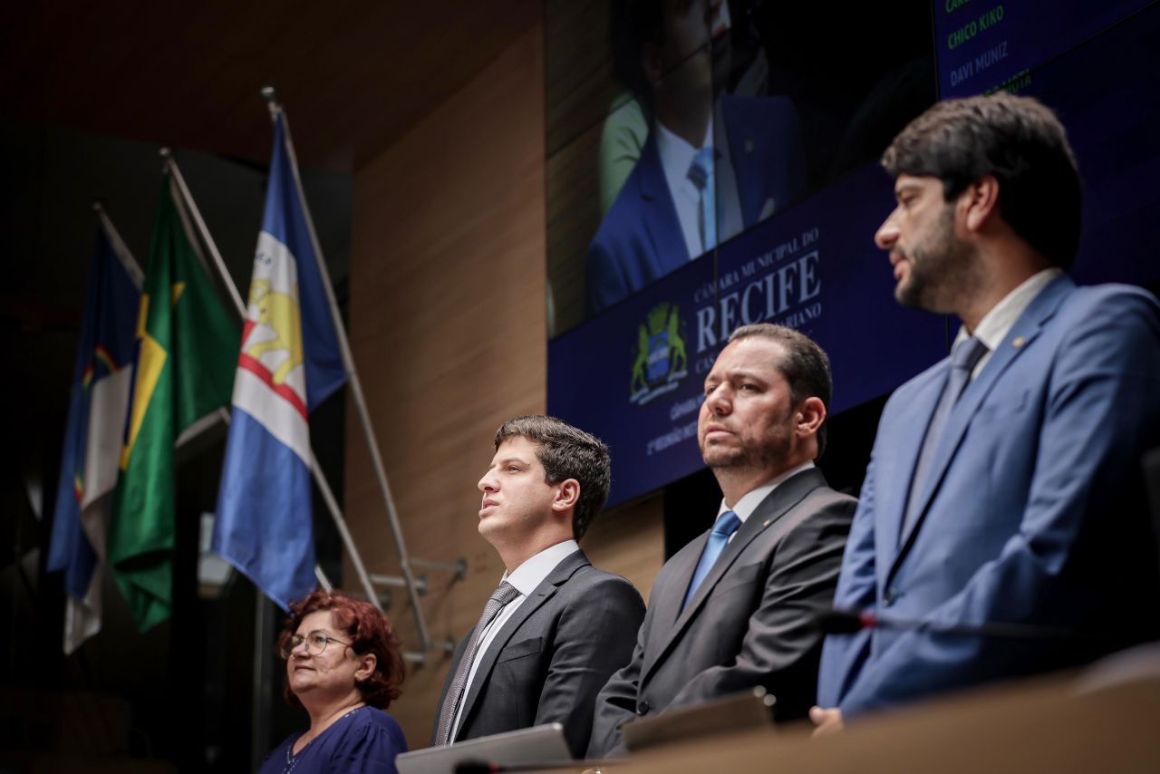 Prefeito do Recife, João Campos, apresentou um balanço da sua gestão no primeiro mandato Foto Edson Holanda PCR