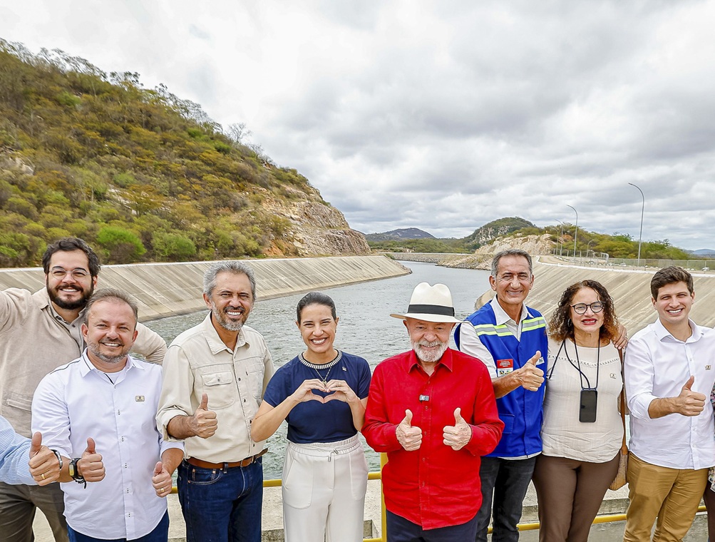 A governadora Raquel Lyra e o prefeito João Campos, possíves adversários em 2026, acompanharam a agenda do presidente Lula, em Salgueiro Foto Ricardo Stuckert PR