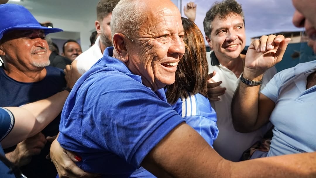 Marcílio Régis celebra a vitória na eleição suplementar de Goiana. Ele conquistou 54,1% dos votos Foto Instagram