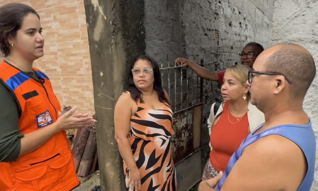 Prefeita de Olinda,, Mirella Almeida, fez vistoria nas ações da Defesa Civil e reforça atendimento emergencial