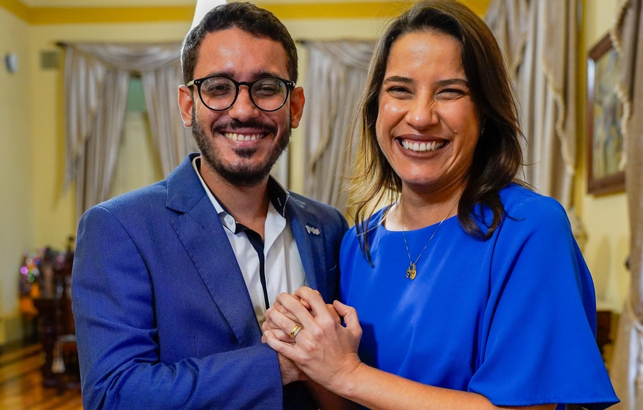 Governadora Raquel Lyra recebeu no PSD o prefeito de Poção, Guilherme Vasconcelos