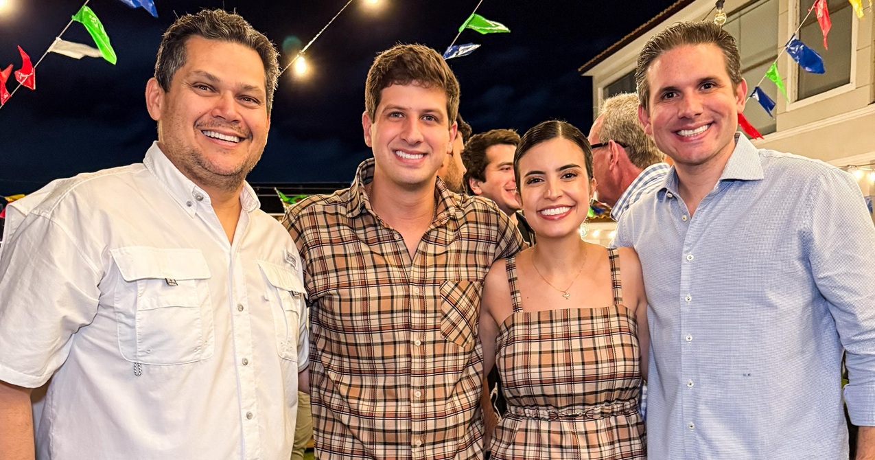O prefeito do Recife, João Campos, Tábata Amaral, Davi Alcolumbre e Hugo Mota se encontraram em Petrolina