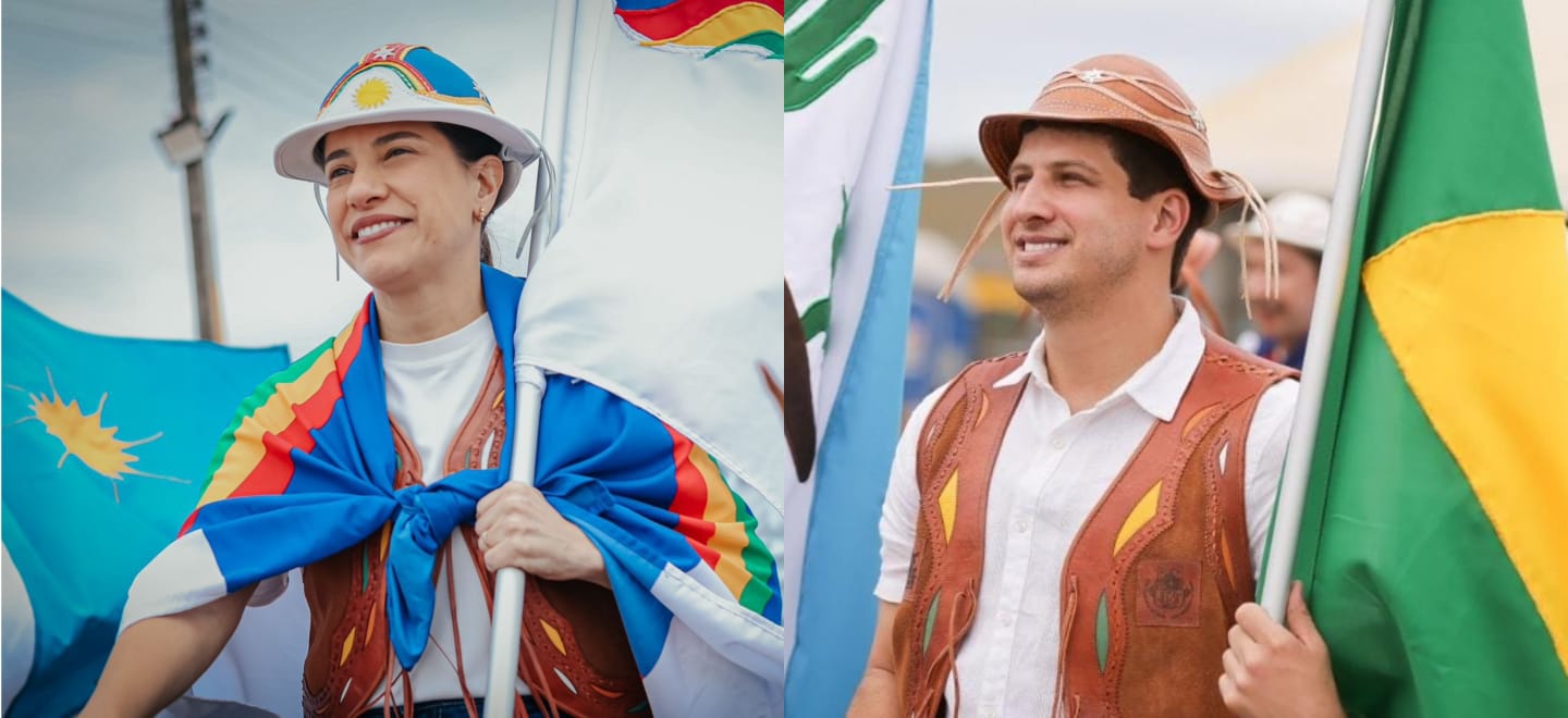 A governadora Raquel Lyra e o prefeito João Campos estiveram na Missa do Vaqueiro, em Serrita, em movimento de olho em 2026
