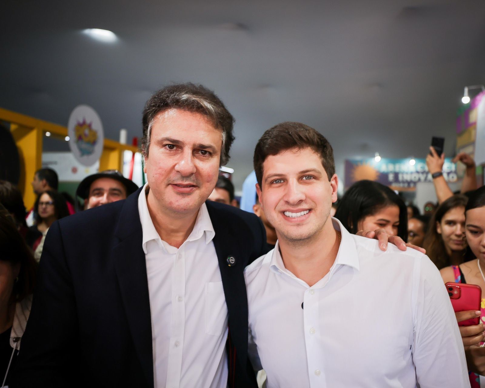 O prefeito João Campos e o ministro Camilo Santana participaram da SBPC