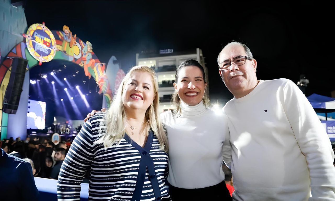 Prefeito de Jaboatão Mano Medeiros e a primeira-dama Andrea Medeiros acompanharam o Pernambuco Meu País de Pesqueiro