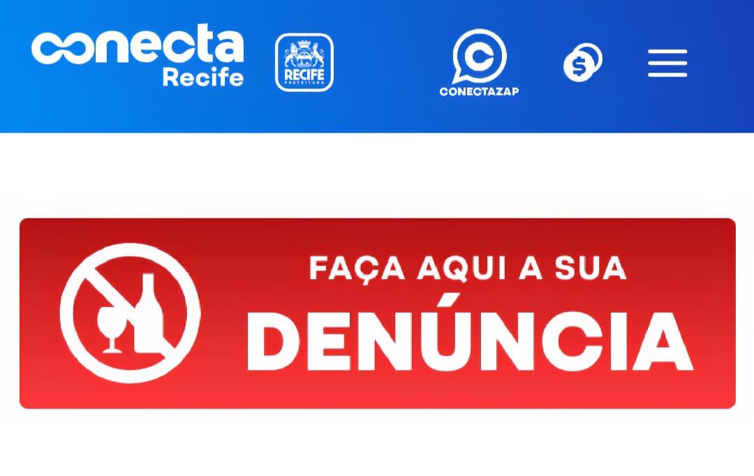 Prefeitura do Recife lança canal no Conecta Recife para denúncias de bebidas adulteradas com metanol e orientações sobre intoxicação