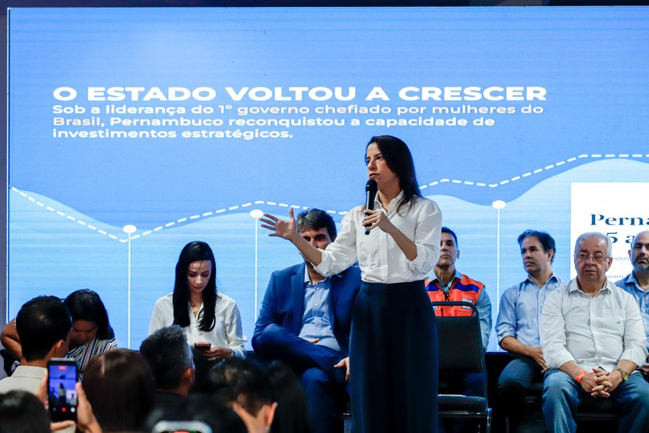 Governadora Raquel Luyra anuncia repasse de R$ 1,4 bilhão aos municípios a partir da outorga da concessão da Compesa, com foco em infraestrutura