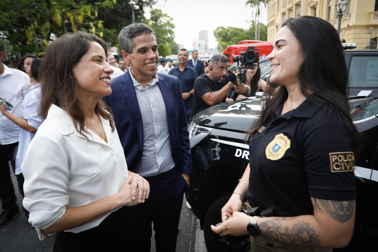 Governadora Raquel Lyra entrega viaturas, armamentos e drones com investimento de R$ 31,6 milhões para reforçar a segurança pública Foto Hesíodo Góes - Secom (2)