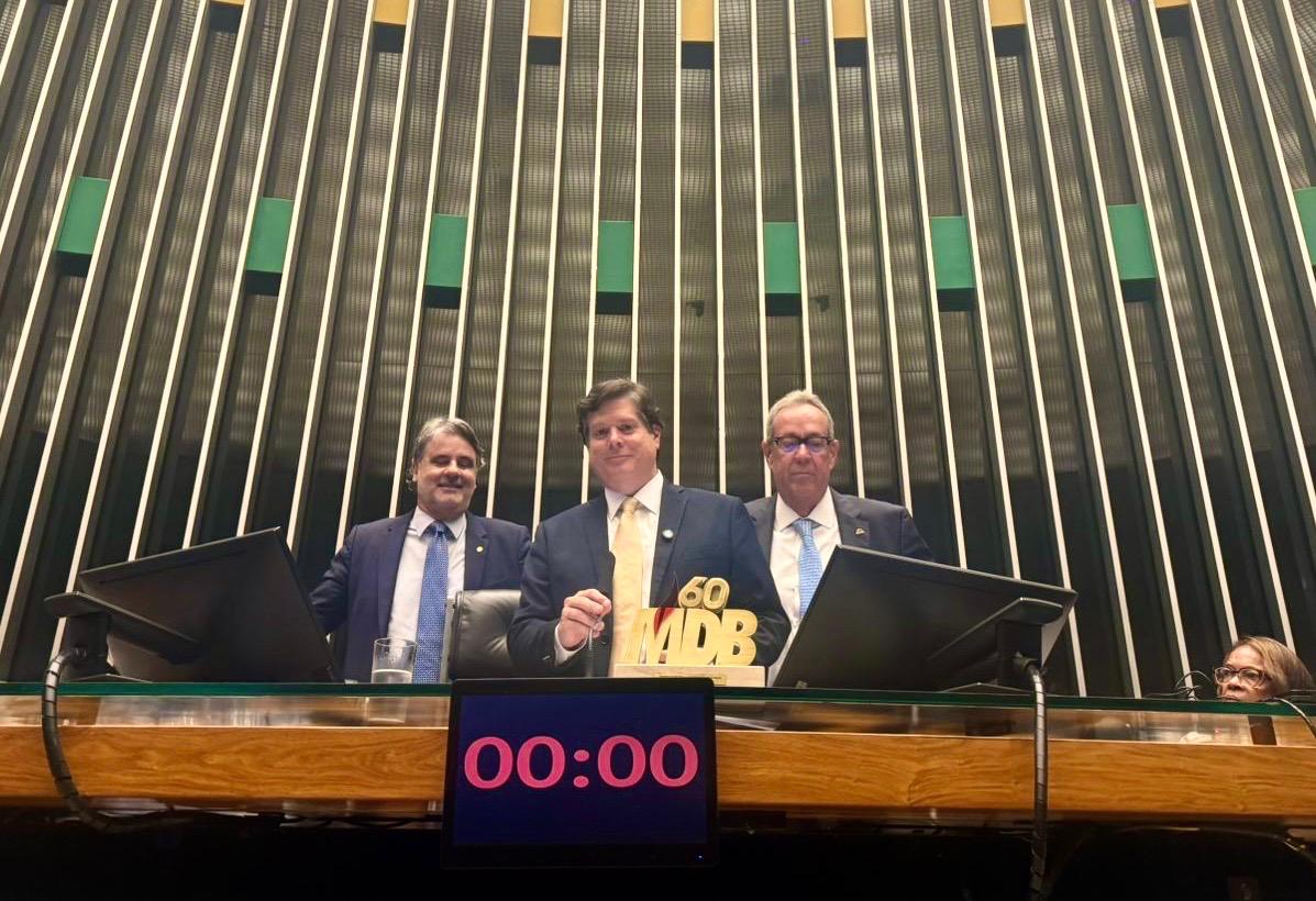 Álvaro Porto participa dos 60 anos do MDB em Brasília, destaca Jarbas e reforça aliança com João Campos em Pernambuco