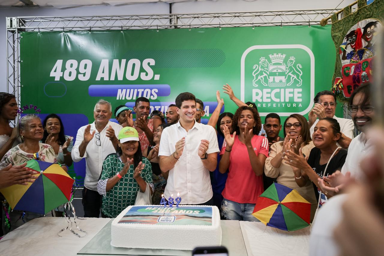 João Campos marca os 489 anos do Recife com maratona de ações ordem de serviço de ponte, inauguração de centro de reabilitação, mutirão do Compaz e acordo internacional