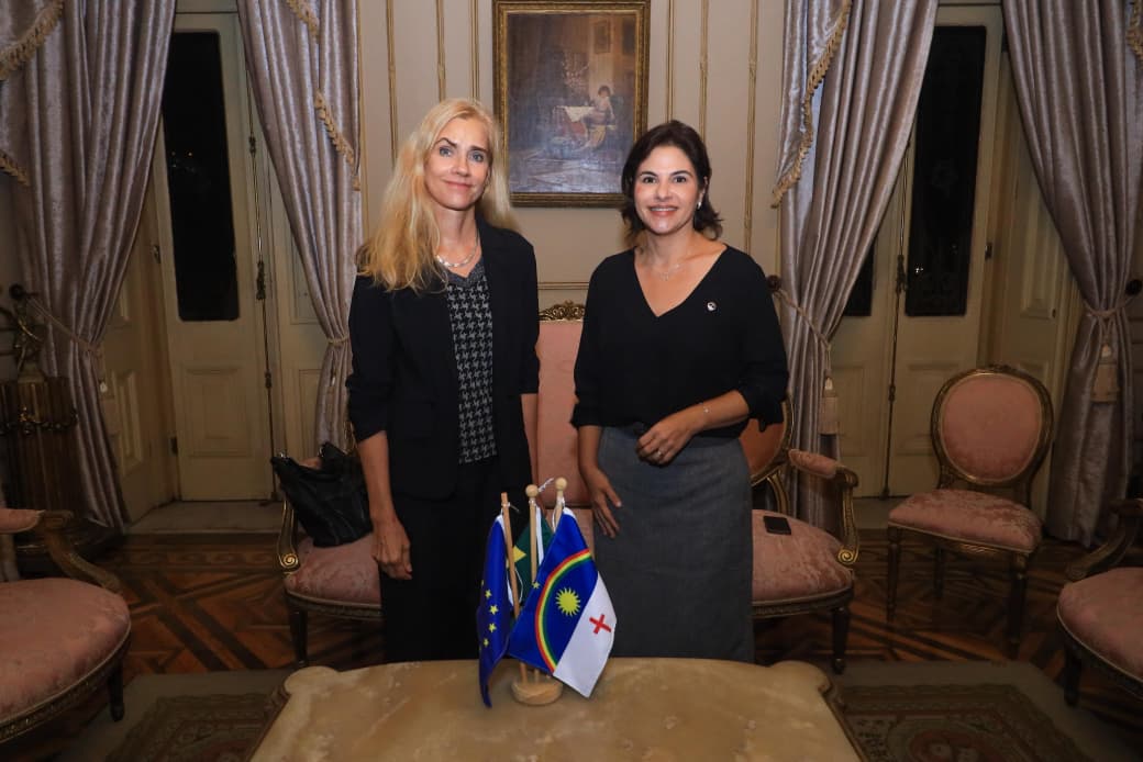 Vice-governadora Priscila Krause recebe embaixadora da UE antes da vigência do acordo Mercosul-União Europeia, que zera tarifas para quase 3 mil produtos