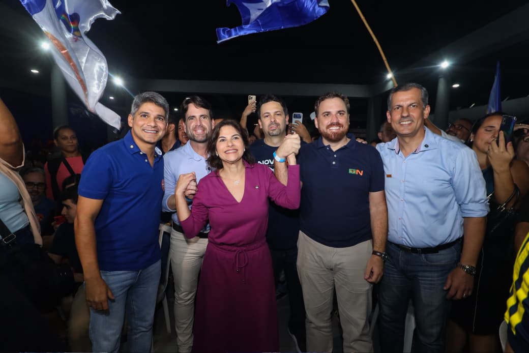 O Partido Novo confirmou, durante convenção estadual, apoio à candidatura de reeleição de Raquel Lyra ao Governo de Pernambuco