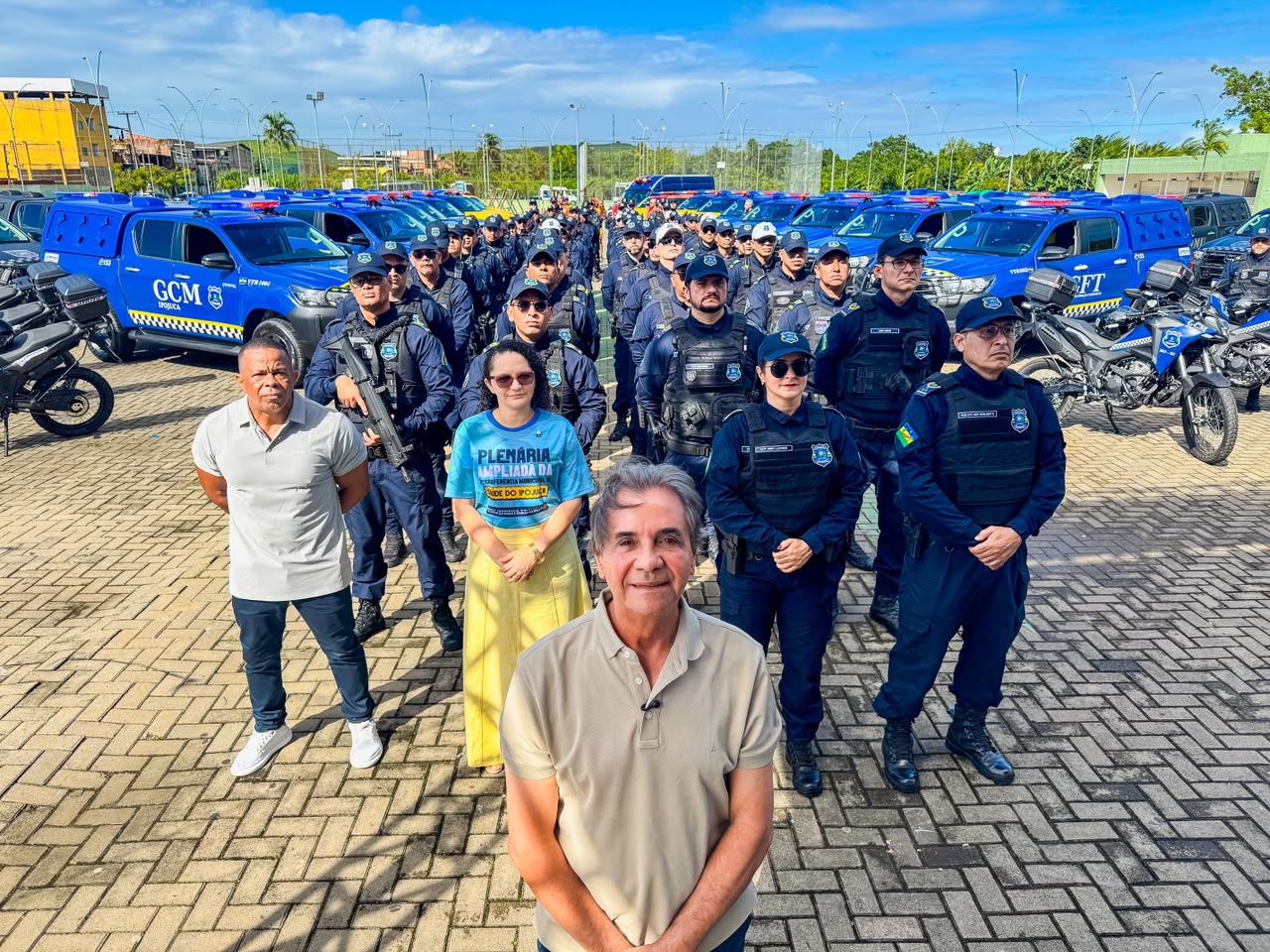 Prefeito de Ipojuca, Carlos Santana, entrega 55 novos veículos, dobra a frota operacional da Guarda Municipal e amplia investimentos na segurança pública