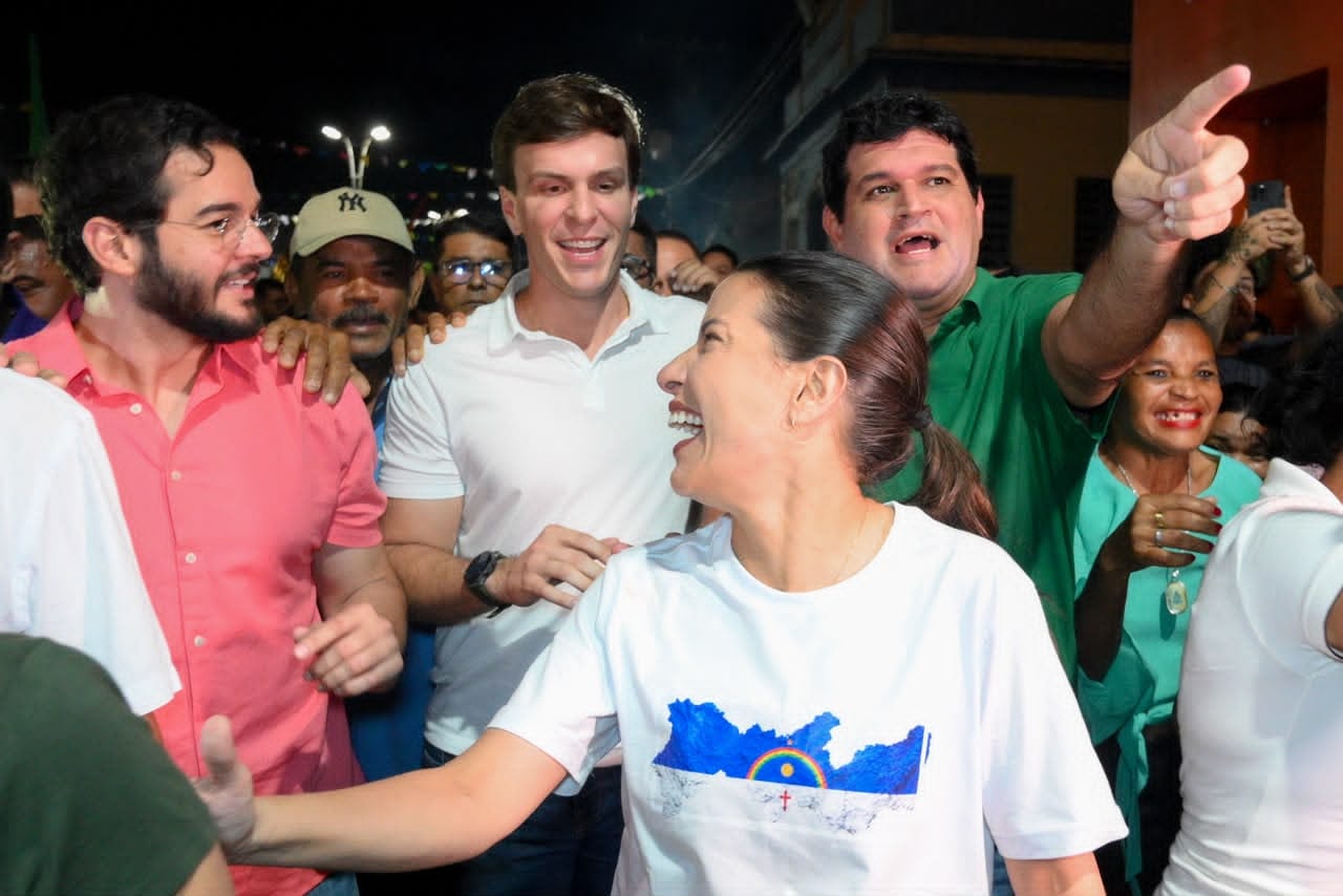 Raquel Lyra, Miguel Coelho e Túlio Gadelha participaram do lançamento da pré-candidatura de Guiga Nunes à Câmara Federal, em Vicência